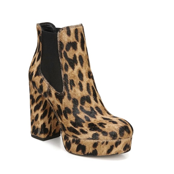 Sam Edelman Shoes - Sam Edelman Abella Leopard-Print Platform Booties